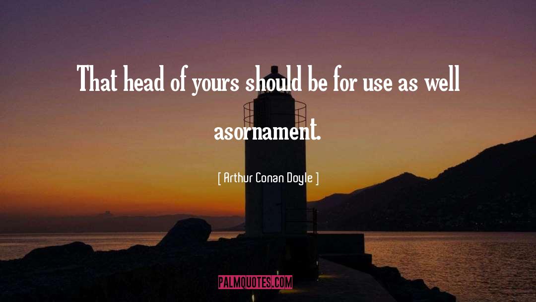 Ornament quotes by Arthur Conan Doyle