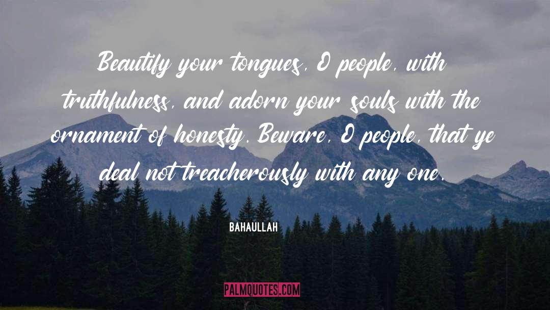 Ornament quotes by Bahaullah