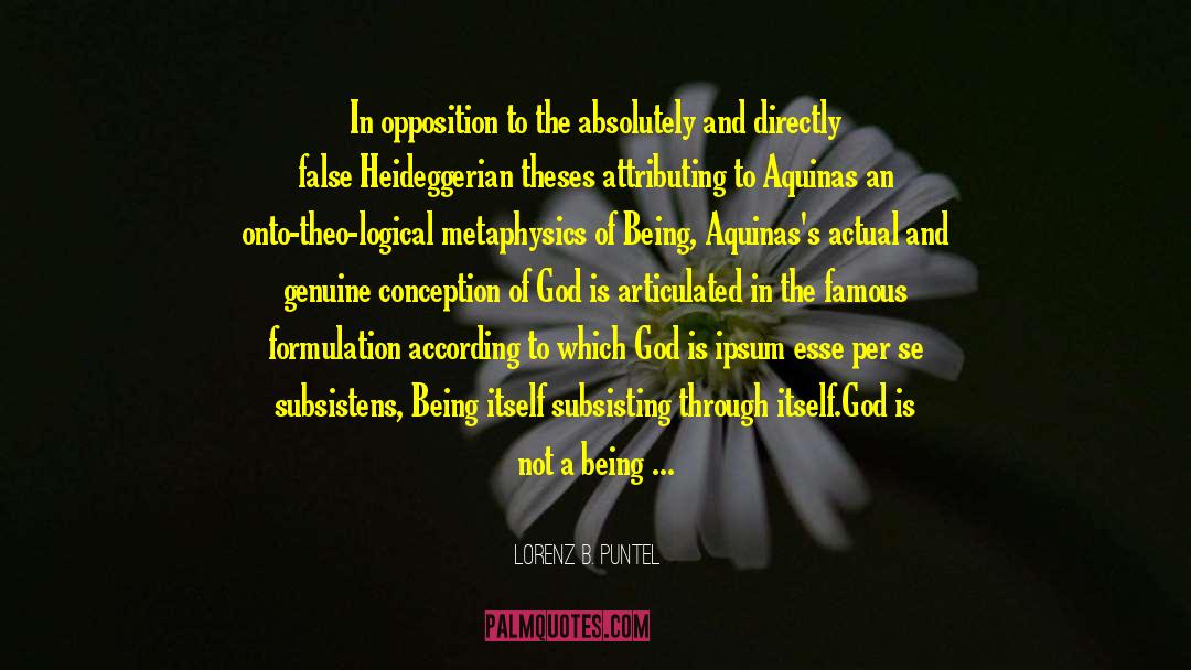 Orthodox Ontology quotes by Lorenz B. Puntel