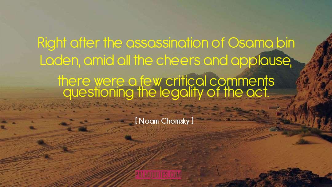 Osama Bin Laden quotes by Noam Chomsky