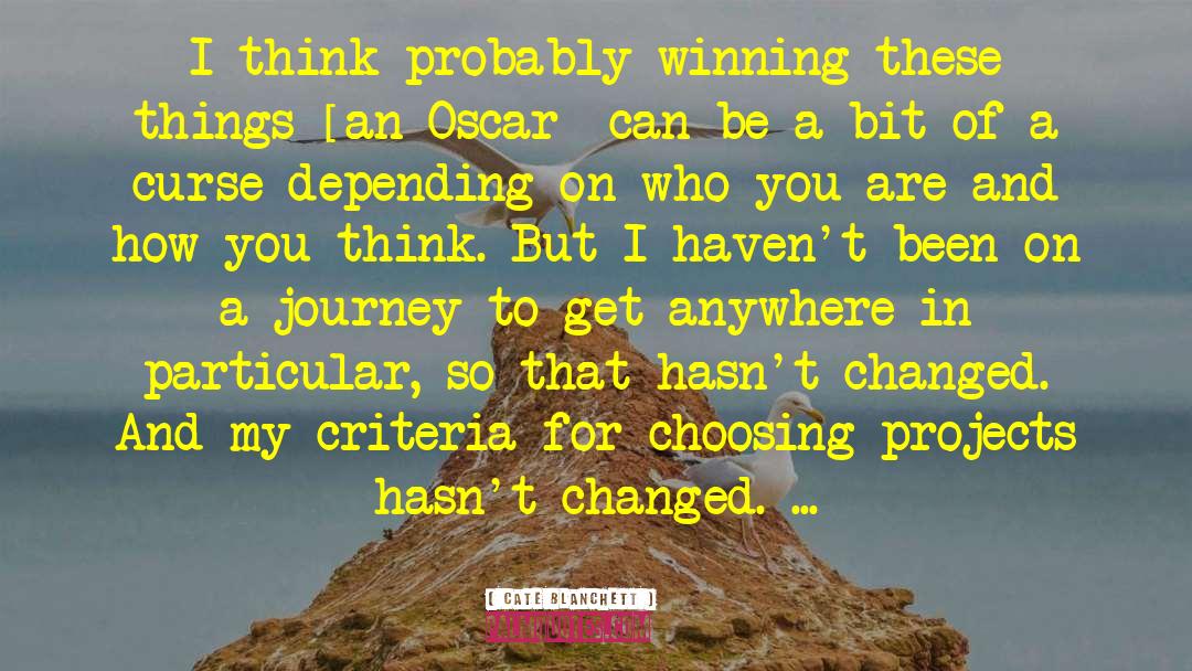Oscars quotes by Cate Blanchett