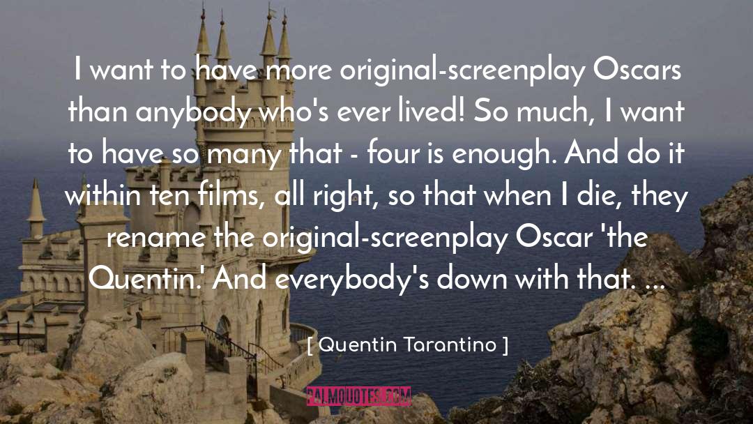 Oscars quotes by Quentin Tarantino
