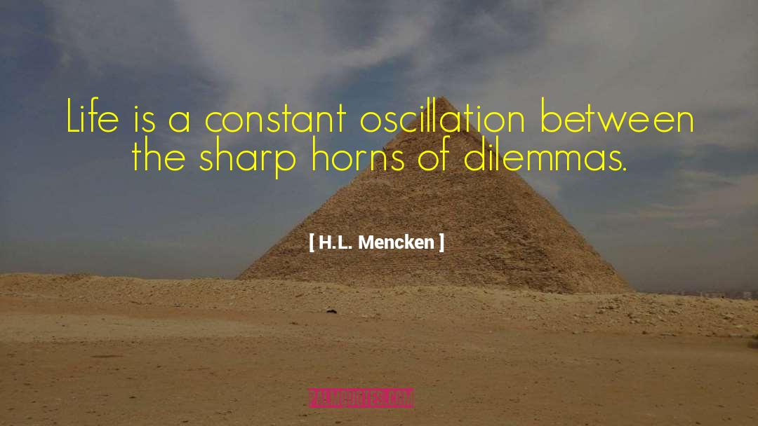 Oscillation quotes by H.L. Mencken