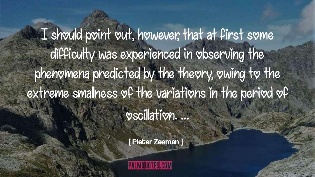 Oscillation quotes by Pieter Zeeman