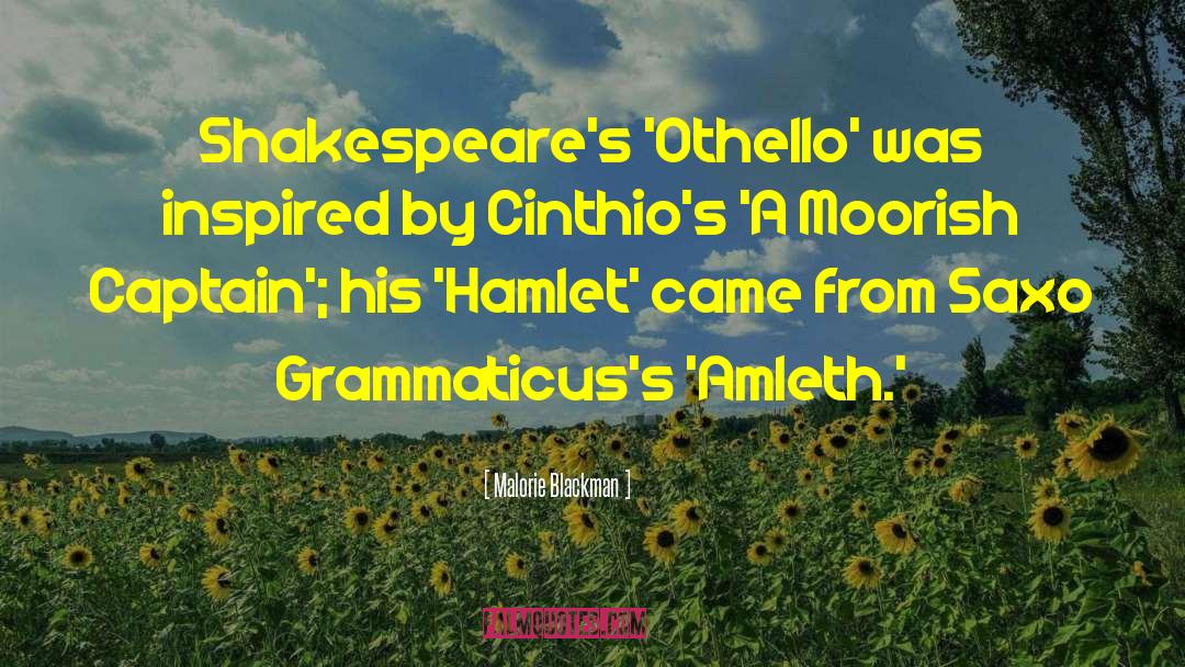 Othello quotes by Malorie Blackman