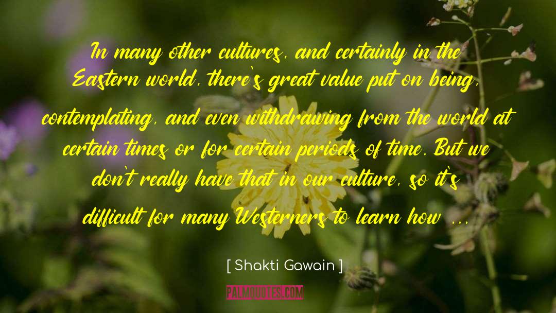 Other Cultures quotes by Shakti Gawain