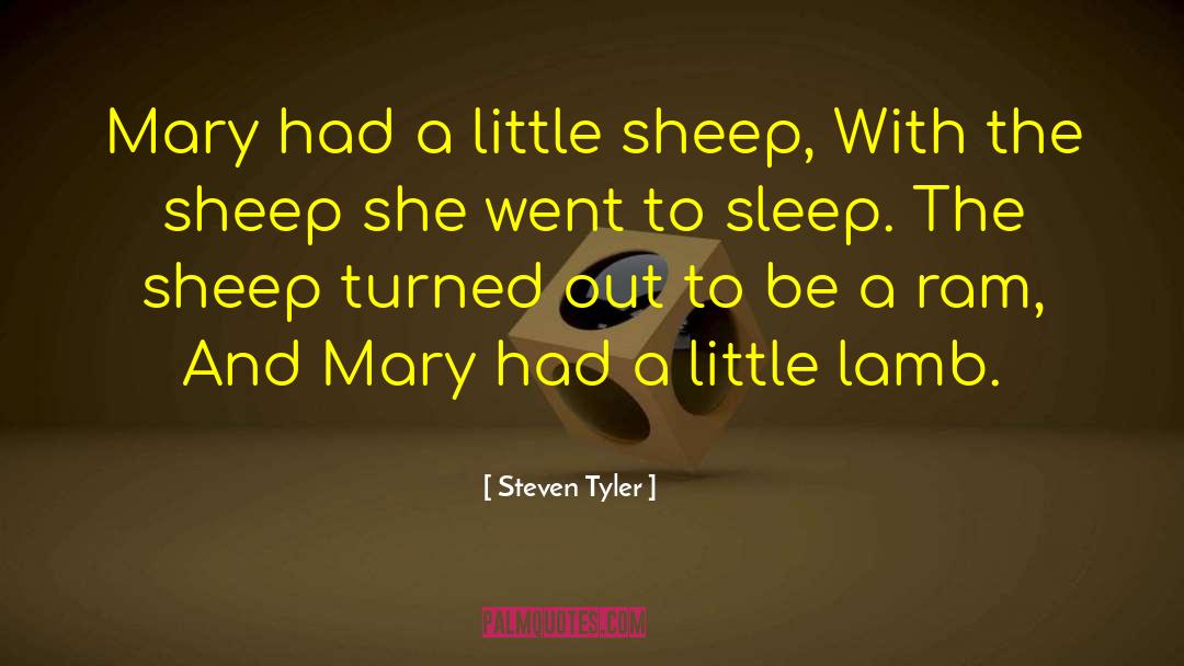 Other Sheep quotes by Steven Tyler