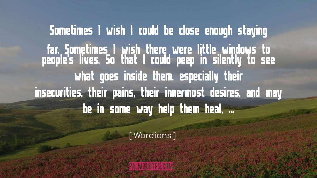 Others Insecurities quotes by Wordions
