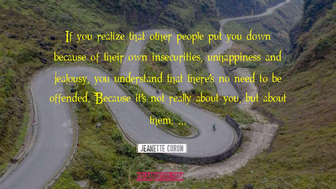 Others Insecurities quotes by Jeanette Coron