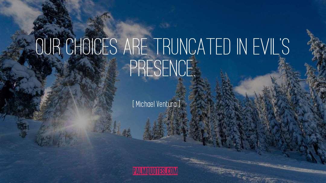 Our Choices quotes by Michael Ventura