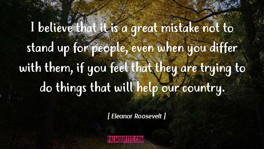 Our Country quotes by Eleanor Roosevelt