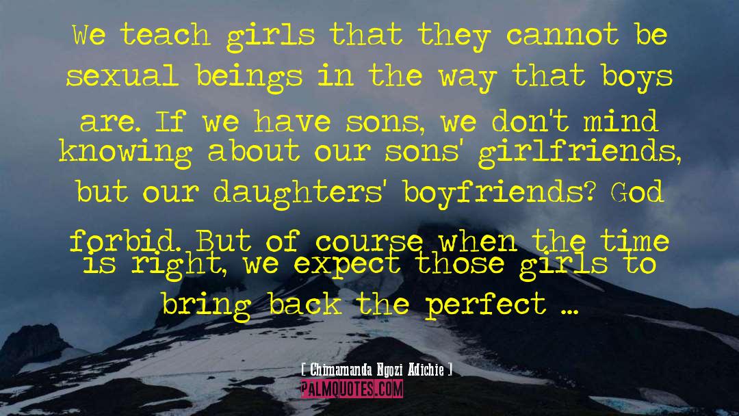 Our Daughter quotes by Chimamanda Ngozi Adichie