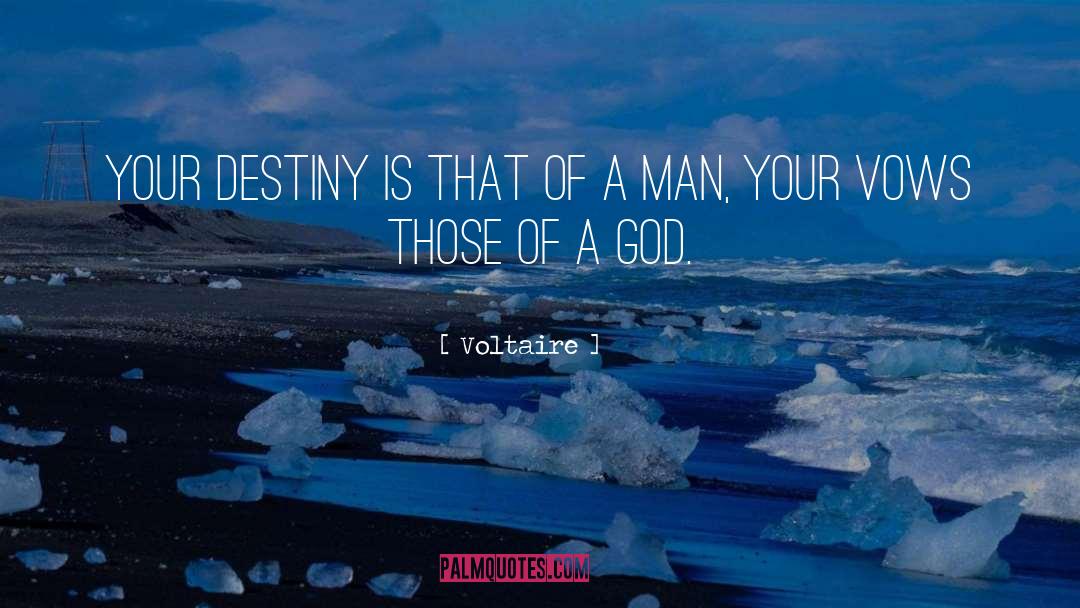 Our Destiny quotes by Voltaire