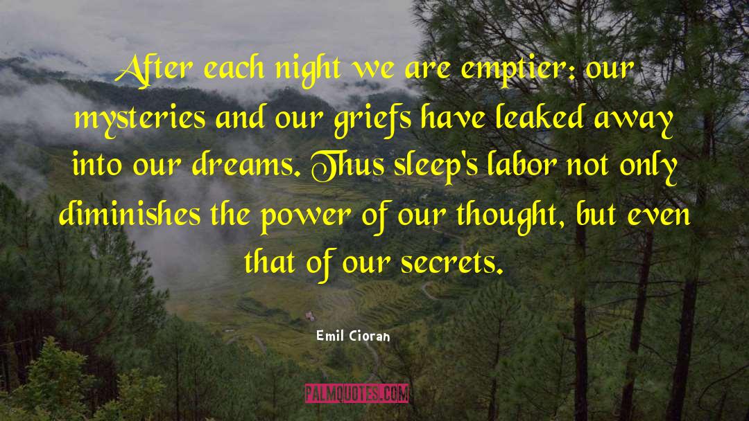 Our Dreams quotes by Emil Cioran