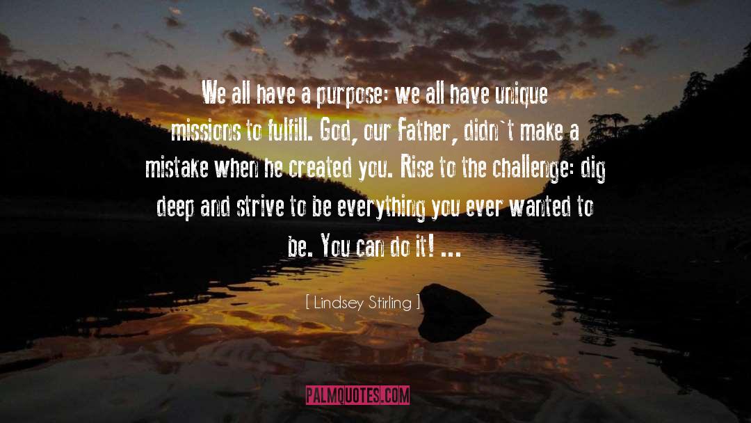 Our Father quotes by Lindsey Stirling