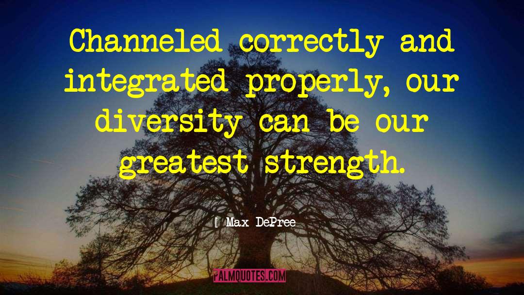 Our Greatest Strength quotes by Max DePree