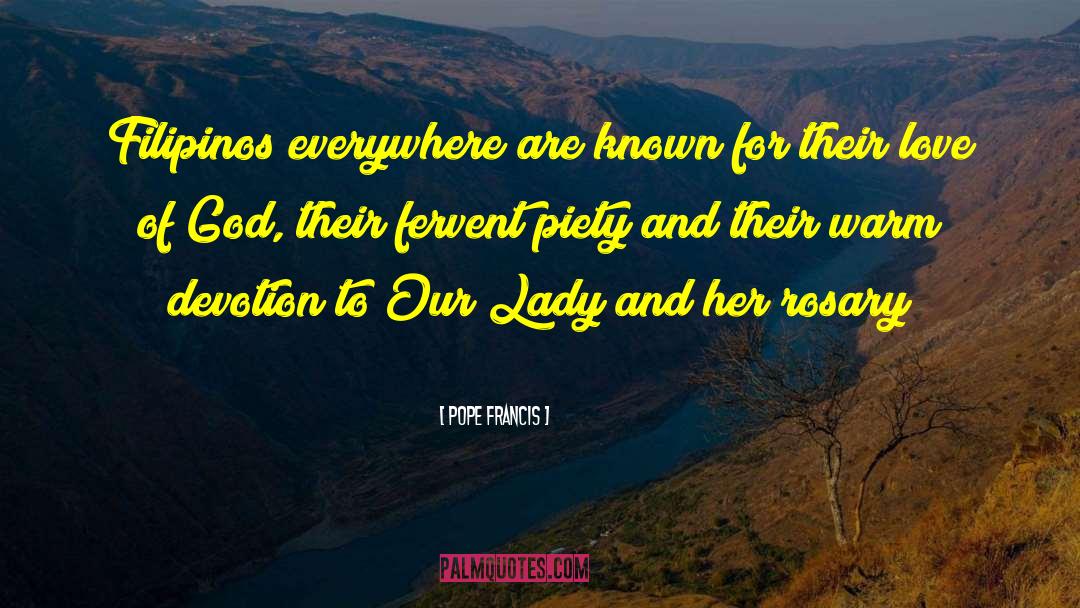 Our Lady quotes by Pope Francis