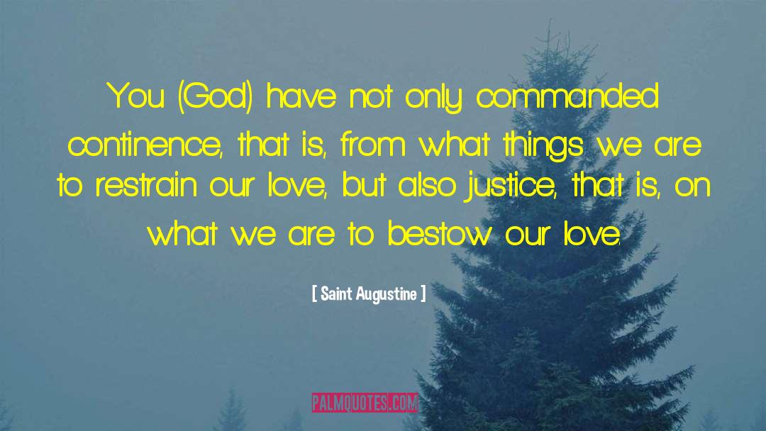 Our Love quotes by Saint Augustine