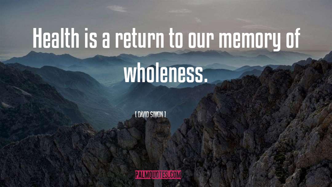 Our Memories quotes by David Simon