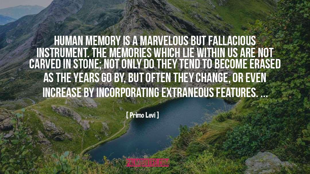 Our Memories quotes by Primo Levi