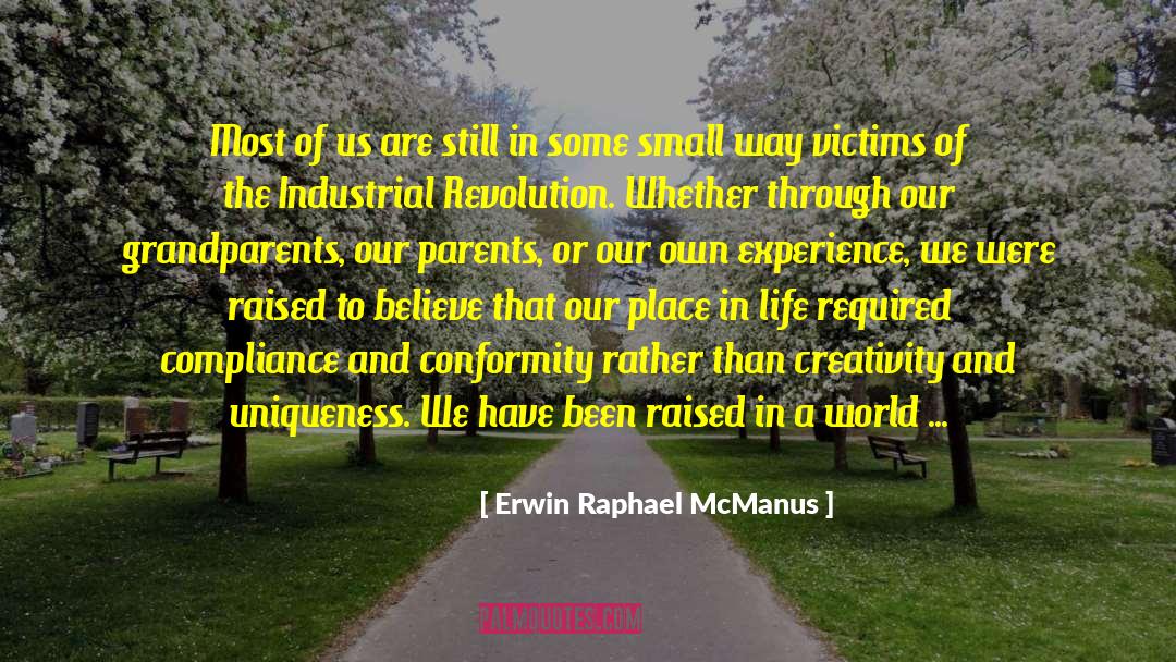 Our Place In Life quotes by Erwin Raphael McManus