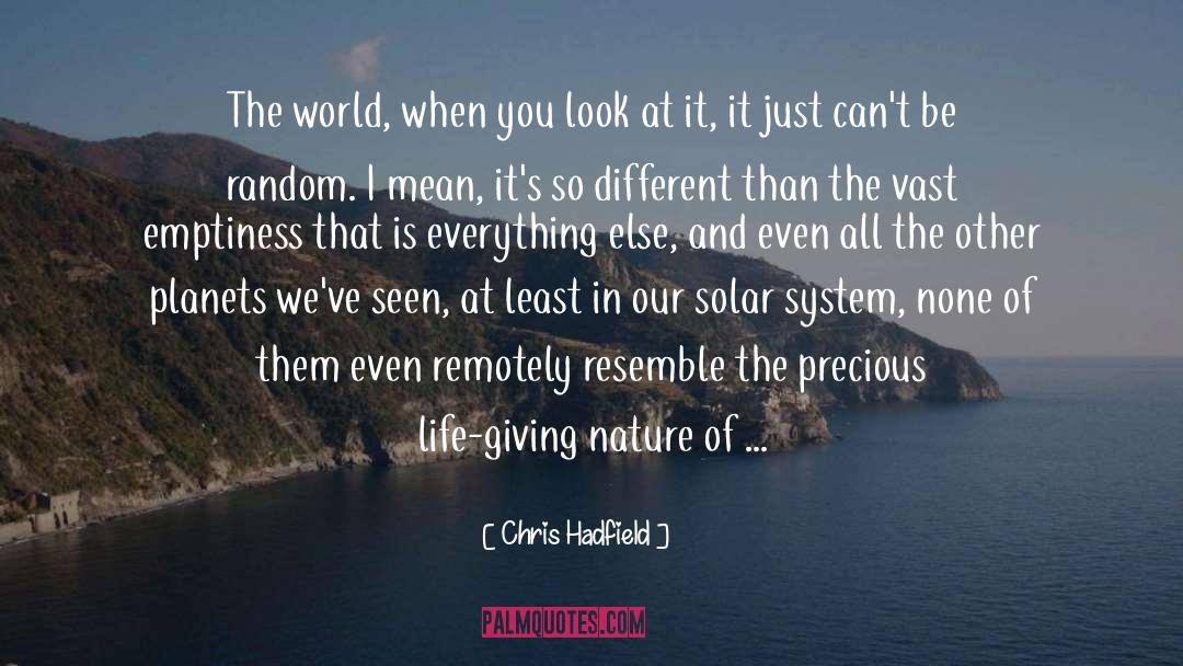 Our Planet Earth quotes by Chris Hadfield