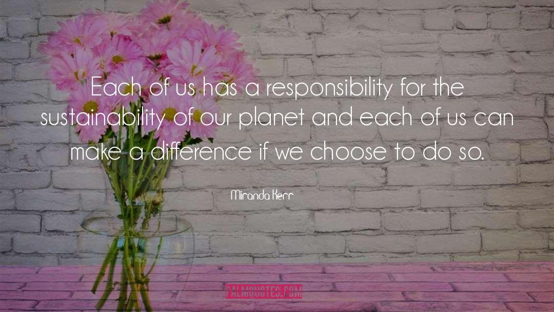 Our Planet quotes by Miranda Kerr