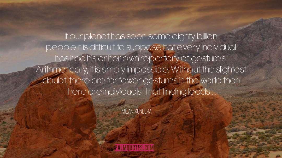 Our Planet quotes by Milan Kundera