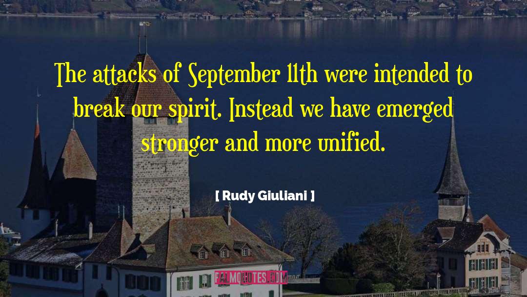 Our Spirit quotes by Rudy Giuliani