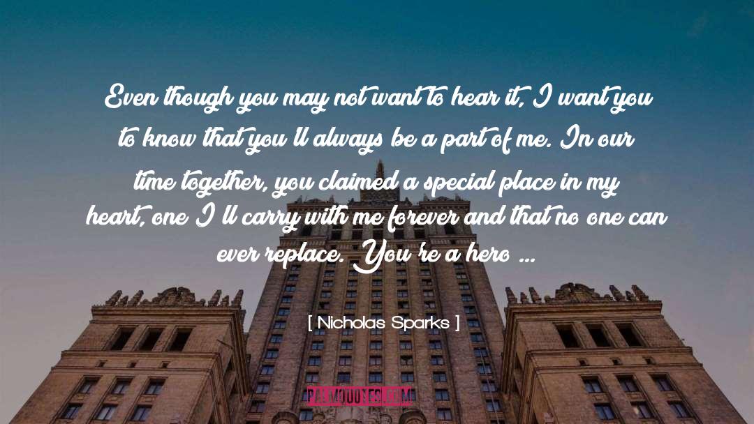 Our Time Together quotes by Nicholas Sparks