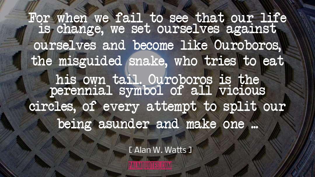 Ouroboros quotes by Alan W. Watts