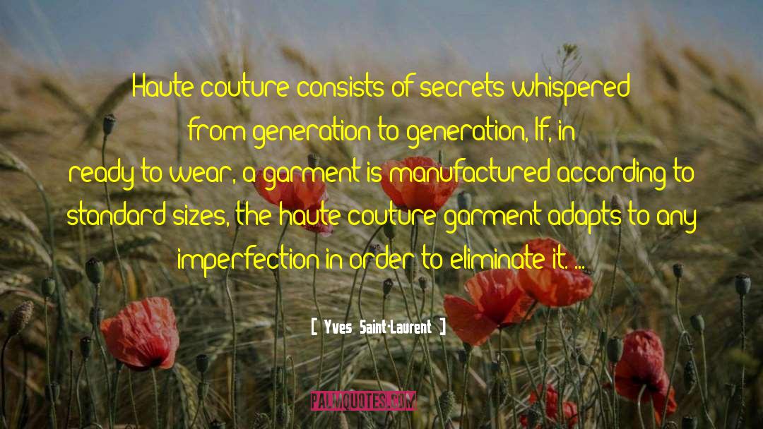 Ousseynou Couture quotes by Yves Saint-Laurent