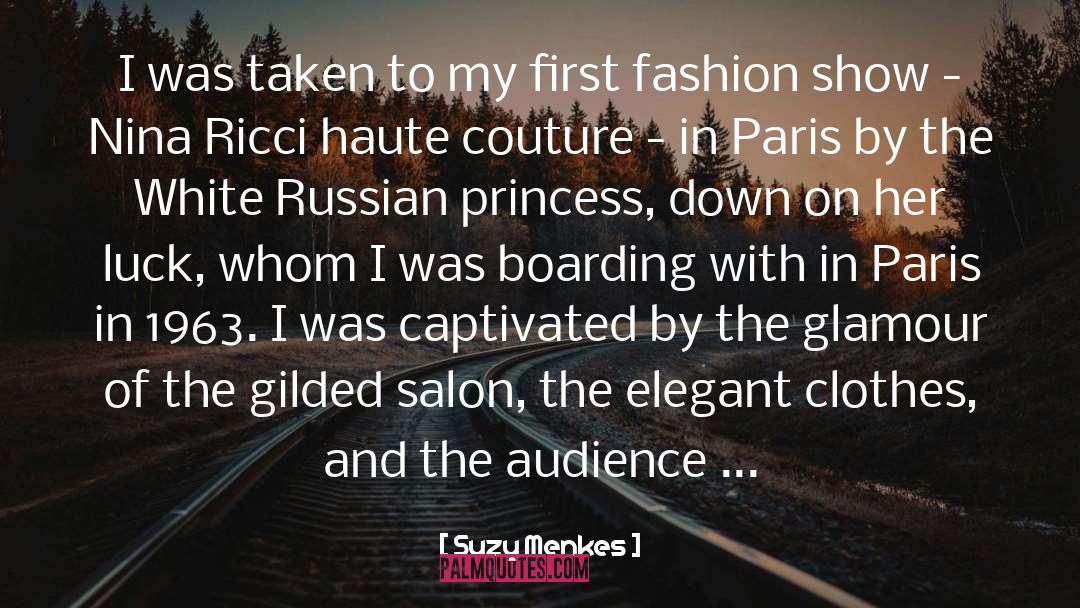 Ousseynou Couture quotes by Suzy Menkes