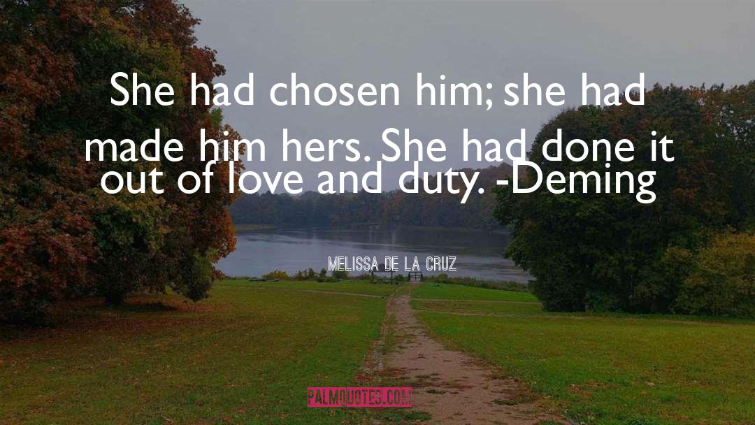 Out Of Love quotes by Melissa De La Cruz