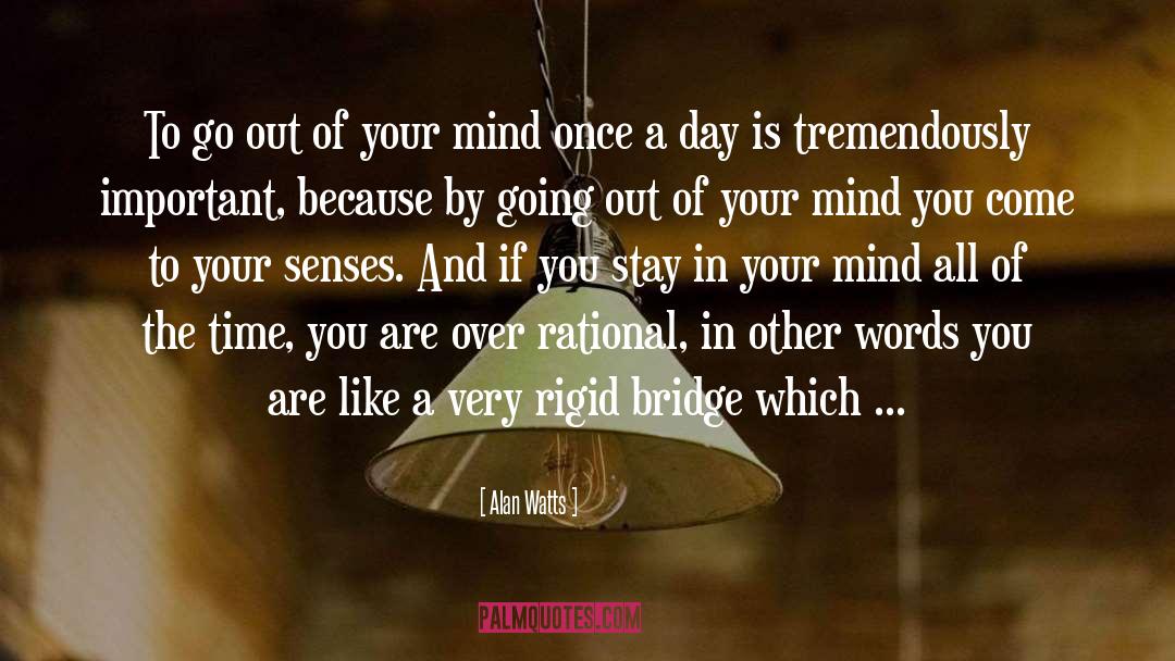 Out Of Your Mind quotes by Alan Watts