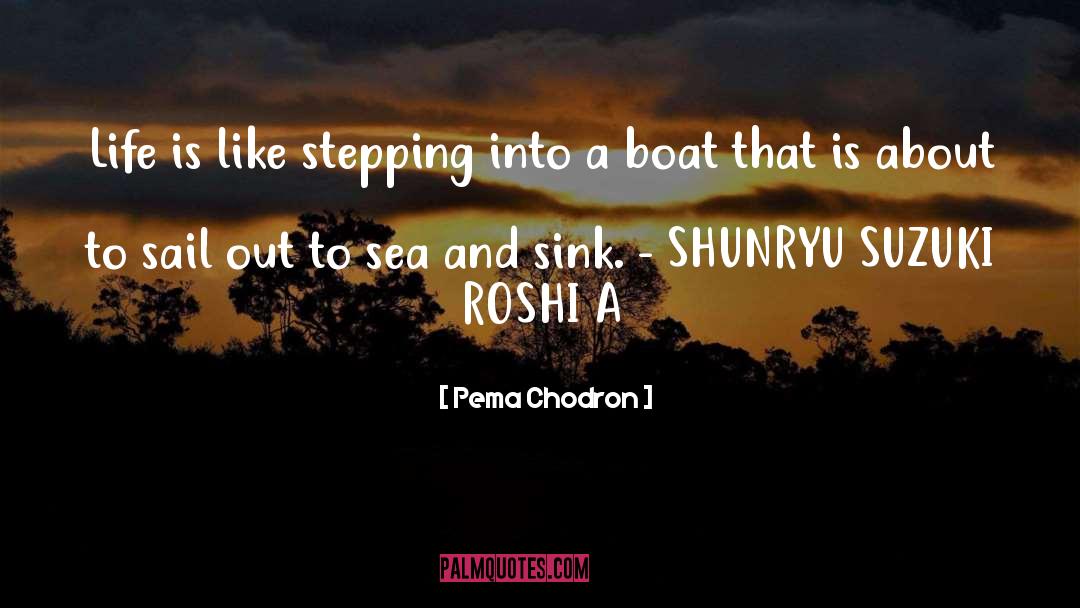 Out To Sea quotes by Pema Chodron