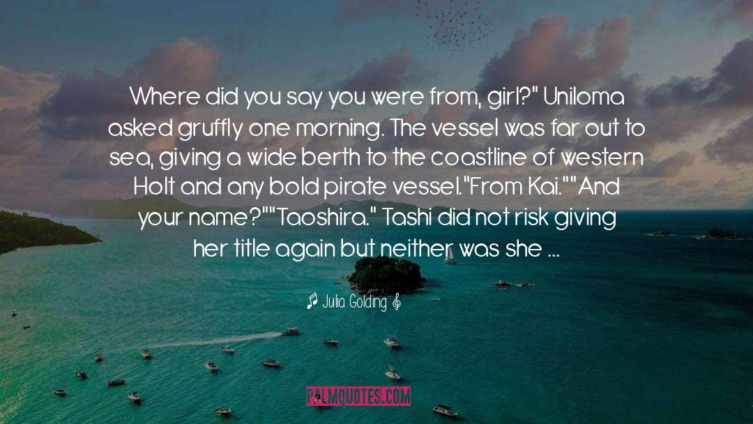 Out To Sea quotes by Julia Golding