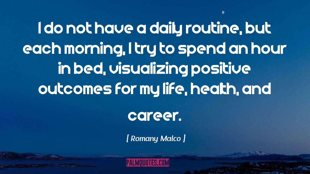 Outcomes quotes by Romany Malco