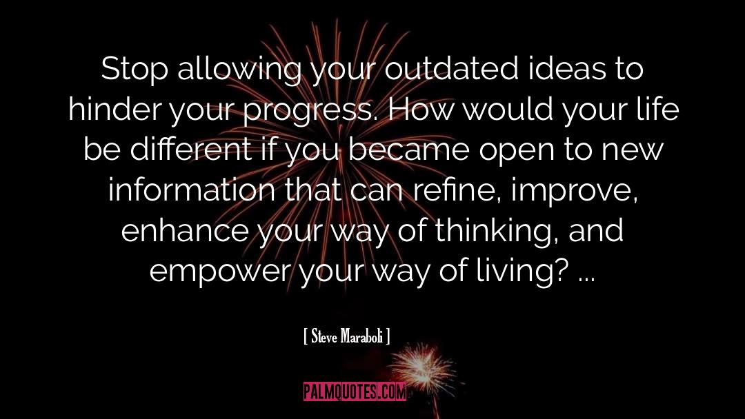 Outdated Mindsets quotes by Steve Maraboli