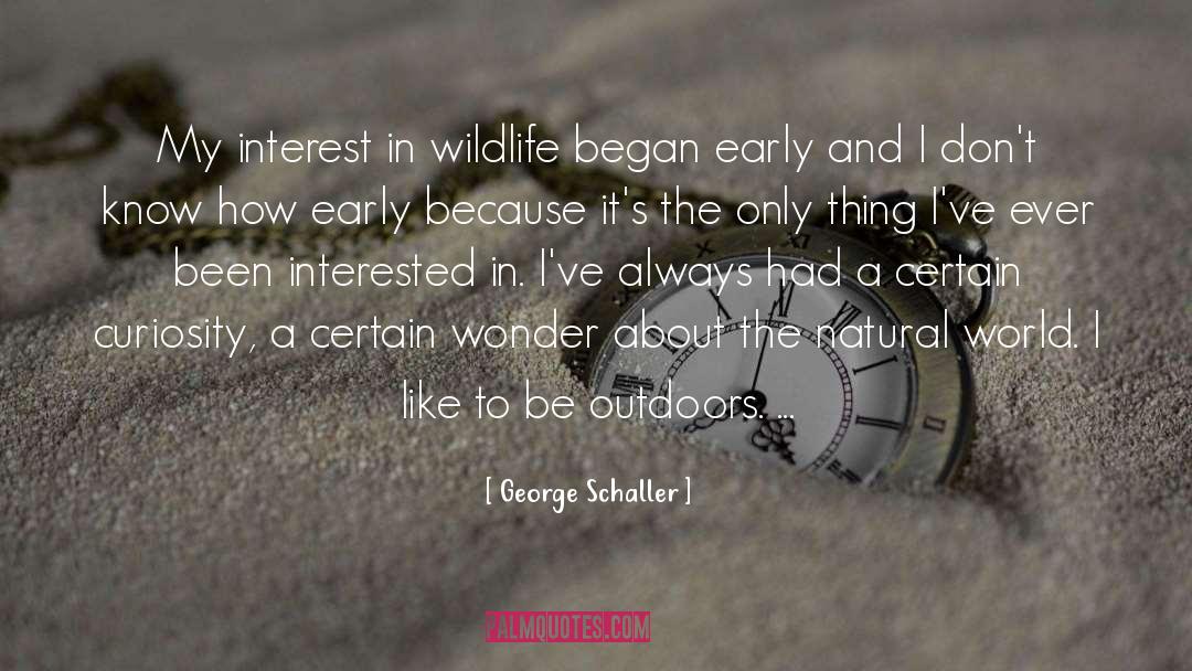 Outdoors quotes by George Schaller