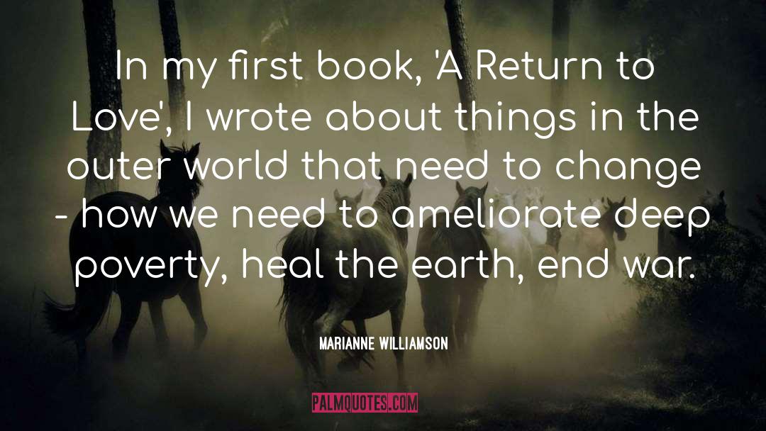 Outer World quotes by Marianne Williamson