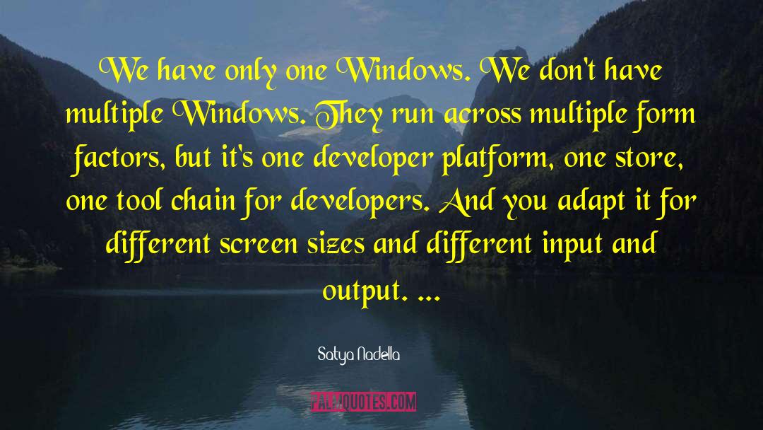 Output quotes by Satya Nadella