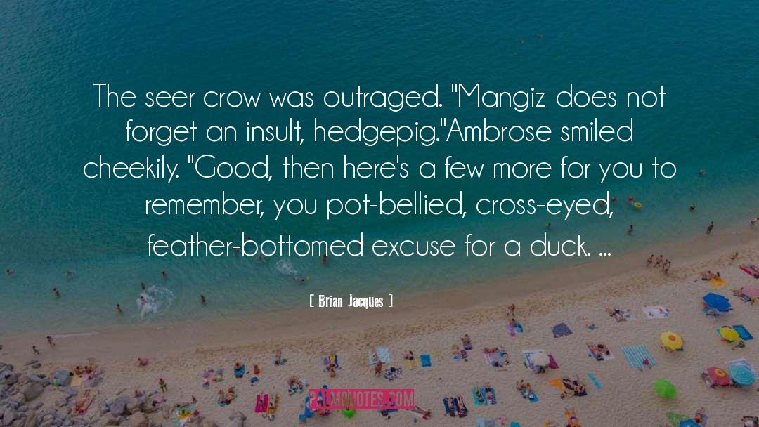 Outraged quotes by Brian Jacques