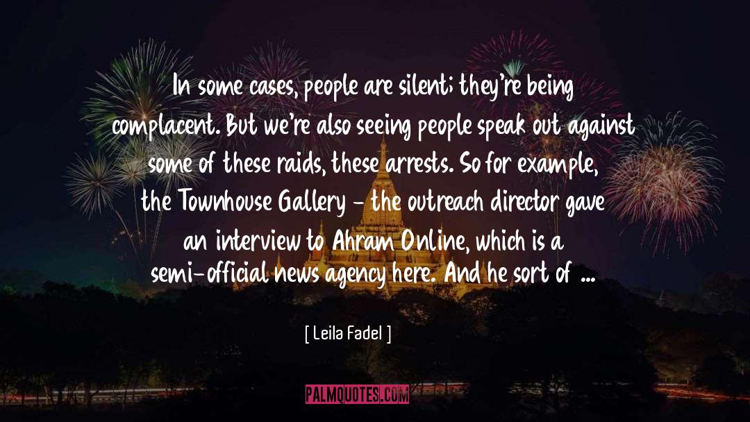 Outreach quotes by Leila Fadel