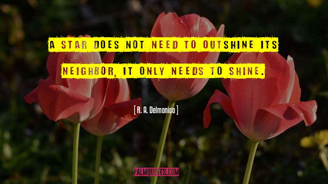 Outshine quotes by R. A. Delmonico