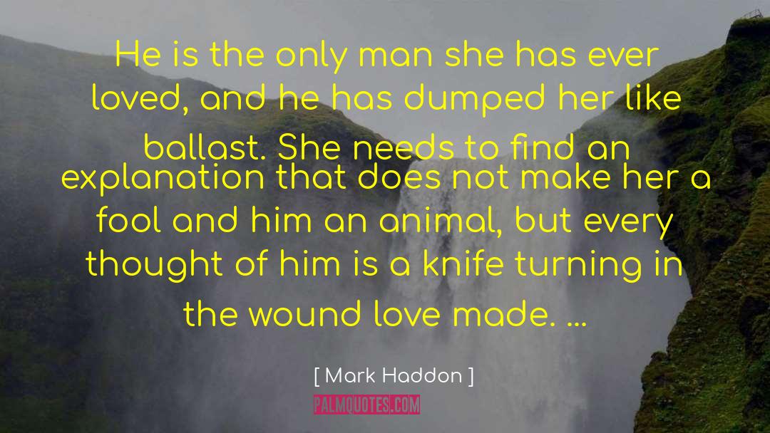 Outshoot Wound quotes by Mark Haddon