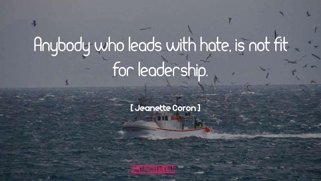 Outstanding Leadership quotes by Jeanette Coron