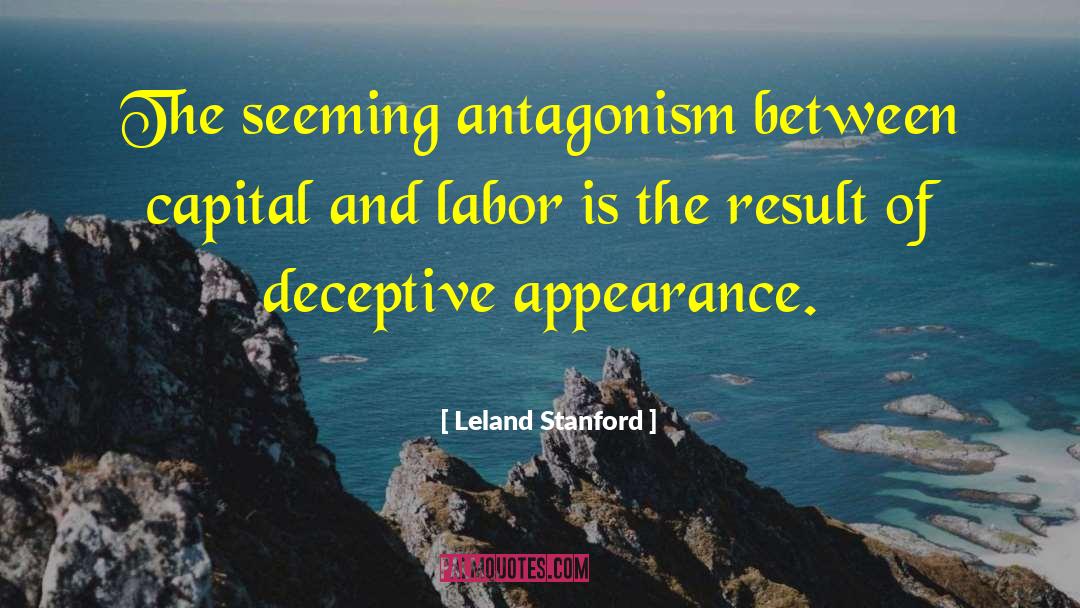 Outward Appearance quotes by Leland Stanford