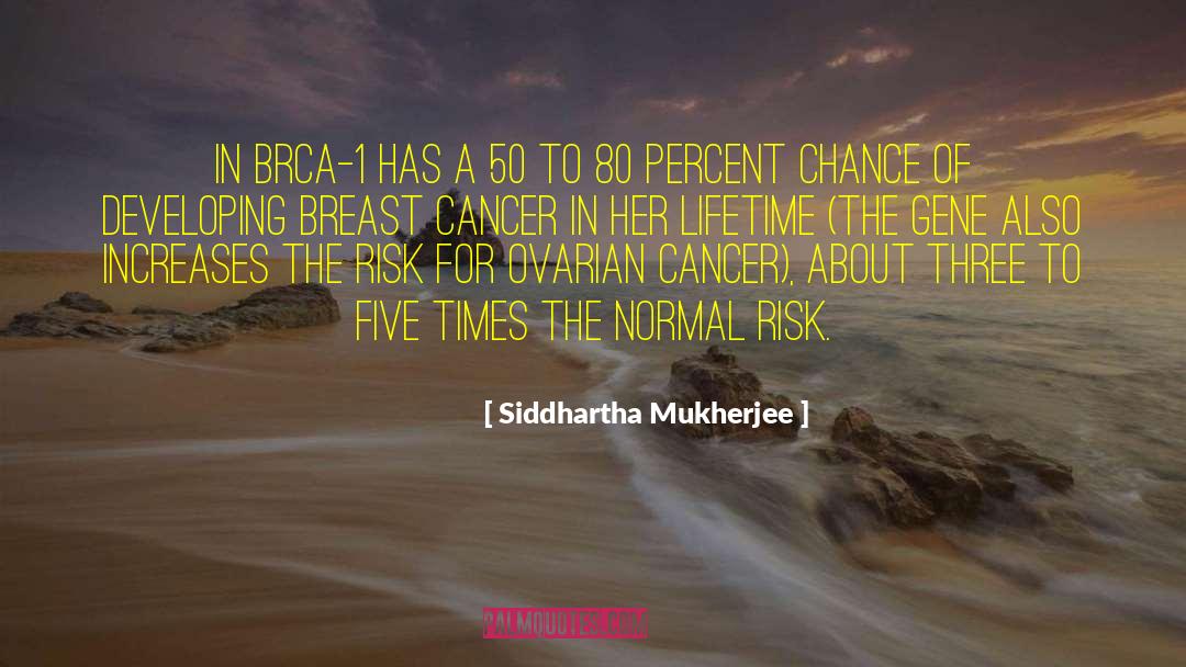 Ovarian Cancer quotes by Siddhartha Mukherjee