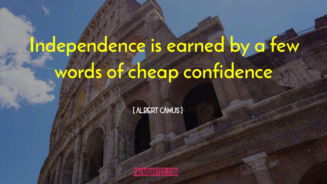 Over Confidence quotes by Albert Camus
